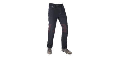 Skrátené nohavice Original Approved Jeans voľný strih, OXFORD, pánske (čierne) M110-214