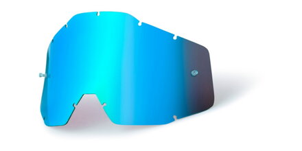 plexi Racecraft/Accuri/Strata, 100% - USA (modré chróm, Anti-fog) M152-114
