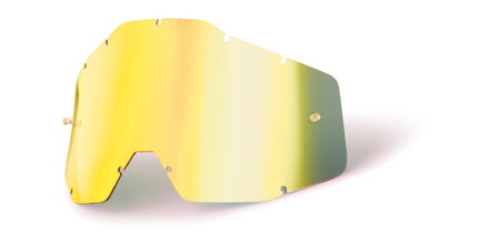 plexi Racecraft/Accuri/Strata, 100% - USA (zlaté chróm, Anti-fog) M152-124