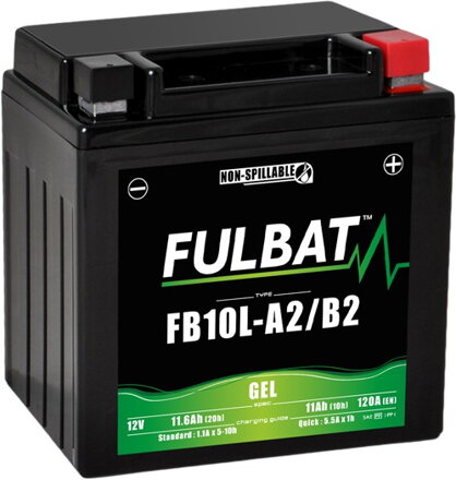 batéria 12V, YB10L-A2/B2 gel, 12V, 11Ah, 120A, M310-211