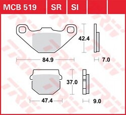 brzdove platničky TRW MCB519