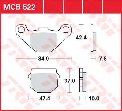 brzdove platničky TRW MCB522