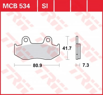 brzdove platničky TRW MCB534