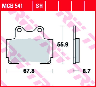 brzdove platničky TRW MCB541