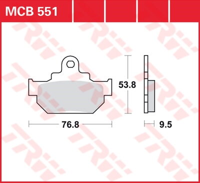 brzdove platničky TRW MCB551