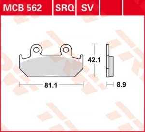 brzdove platničky TRW MCB562