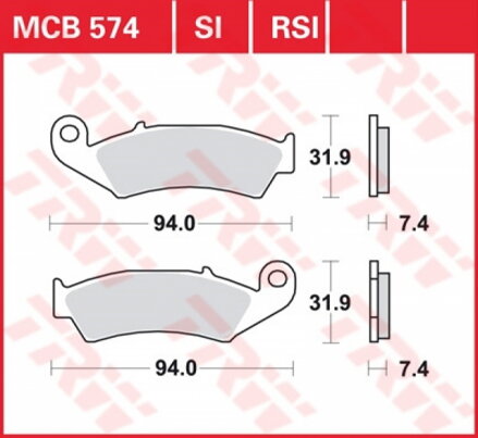 brzdove platničky TRW MCB574
