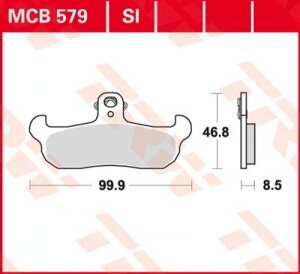 brzdove platničky TRW MCB579