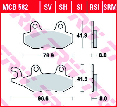 brzdove platničky TRW MCB582