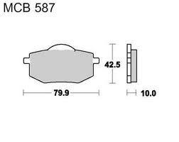 brzdove platničky TRW MCB587