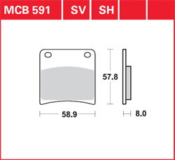 brzdove platničky TRW MCB591