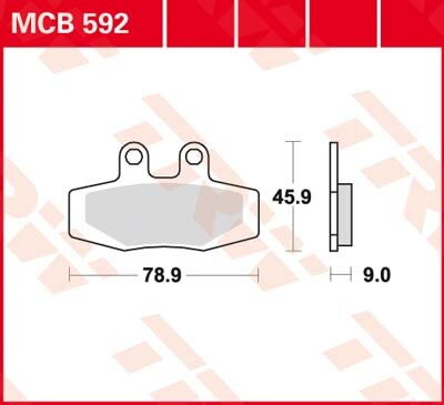 brzdove platničky TRW MCB592