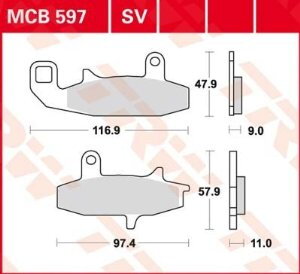 brzdove platničky TRW MCB597