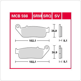 brzdove platničky TRW MCB598