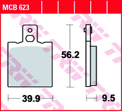 brzdove platničky TRW MCB623