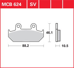 brzdove platničky TRW MCB624