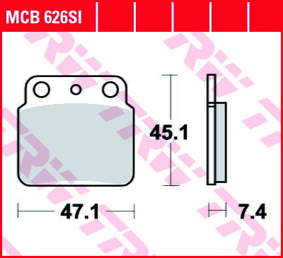 brzdove platničky TRW MCB626SI