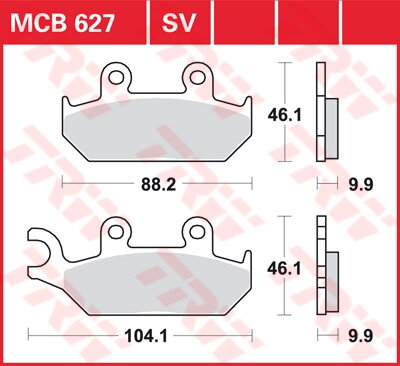brzdove platničky TRW MCB627SV