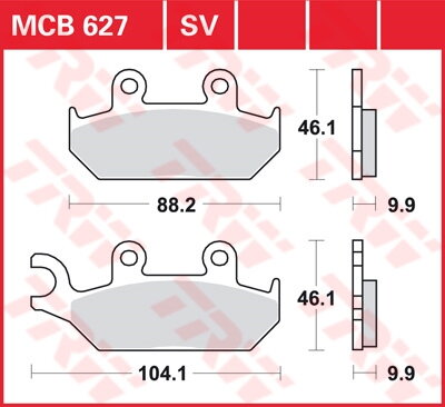 brzdove platničky TRW MCB627