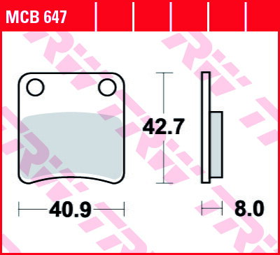 brzdove platničky TRW MCB647