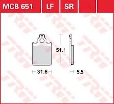 brzdove platničky TRW MCB651