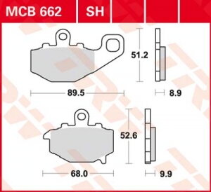 brzdove platničky TRW MCB662