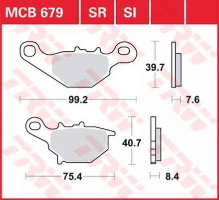 brzdove platničky TRW MCB679EC