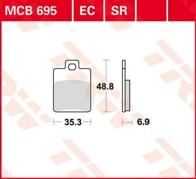 brzdove platničky TRW MCB695