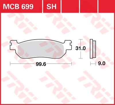 brzdove platničky TRW MCB699SH