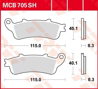 brzdove platničky TRW MCB705SH