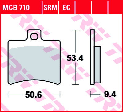 brzdove platničky TRW MCB710