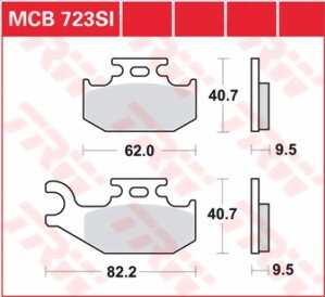 brzdove platničky TRW MCB723SI