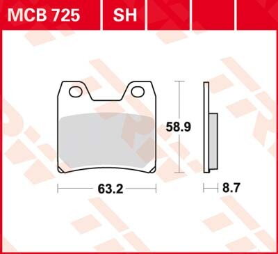 brzdove platničky TRW MCB725SH