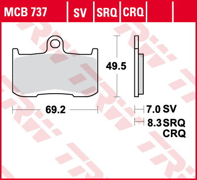 brzdove platničky TRW MCB737