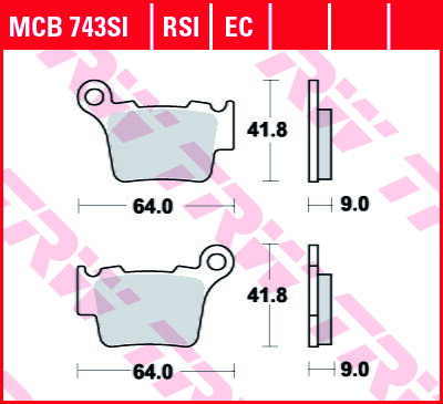 brzdove platničky TRW MCB743EC