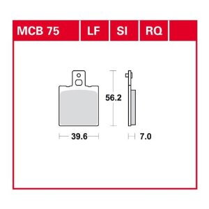 brzdove platničky TRW MCB75SI