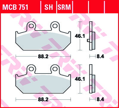 brzdove platničky TRW MCB751