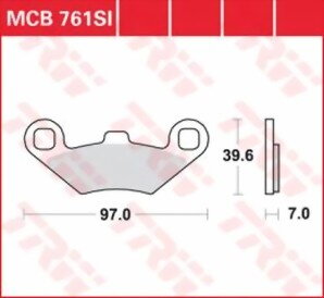 brzdove platničky TRW MCB761SI