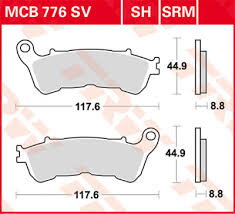 brzdove platničky TRW MCB776SV