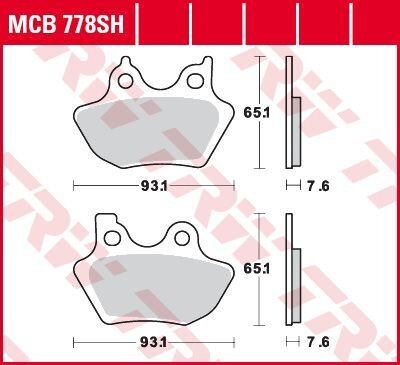 brzdove platničky TRW MCB778SH