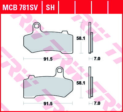 brzdove platničky TRW MCB781SV
