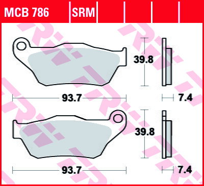 brzdove platničky TRW MCB786