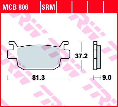 brzdove platničky TRW MCB806