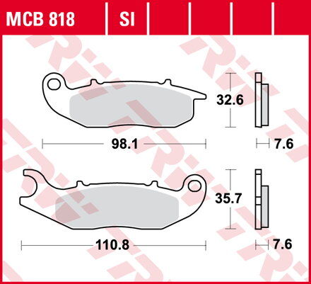 brzdove platničky TRW MCB818