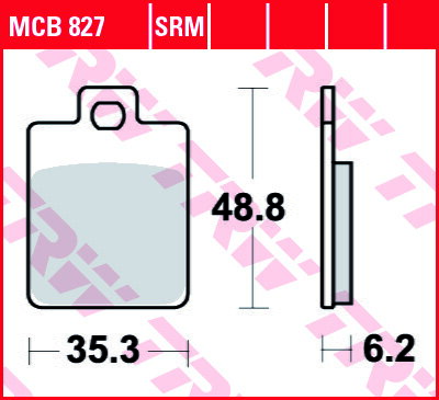 brzdove platničky TRW MCB827SRM