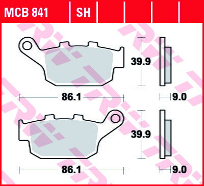 brzdove platničky TRW MCB841SH
