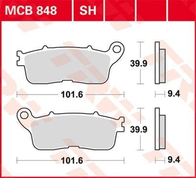 brzdove platničky TRW MCB848SH