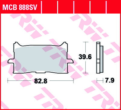 brzdove platničky TRW MCB888SV