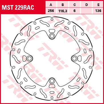 brzdový kotúč  RAC TRW 788.01.89 