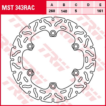 brzdový kotúč FIXED RAC TRW 788.00.94 